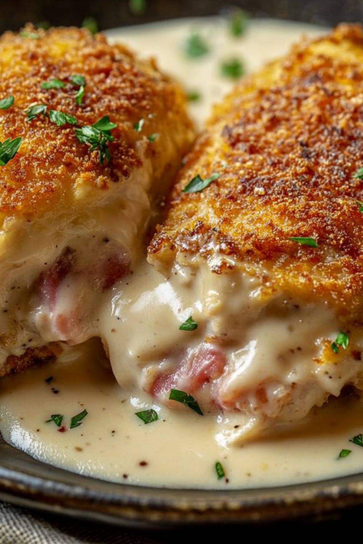 Deliciously Creamy Chicken Cordon Bleu – A Comforting Twist on a Classic