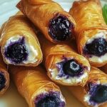 Blueberry Cream Cheese Egg Rolls – A Crispy, Creamy Treat