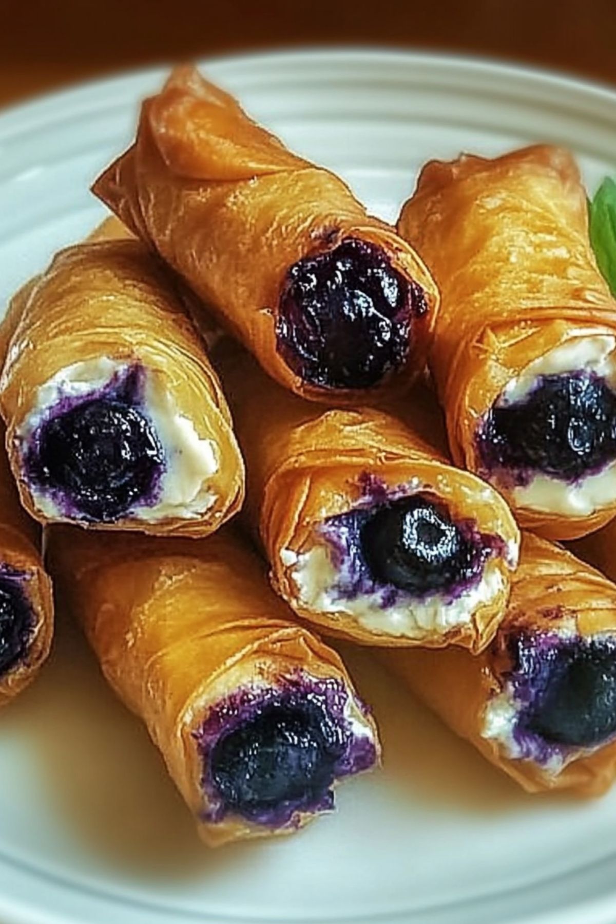 Blueberry Cream Cheese Egg Rolls – A Crispy, Creamy Treat