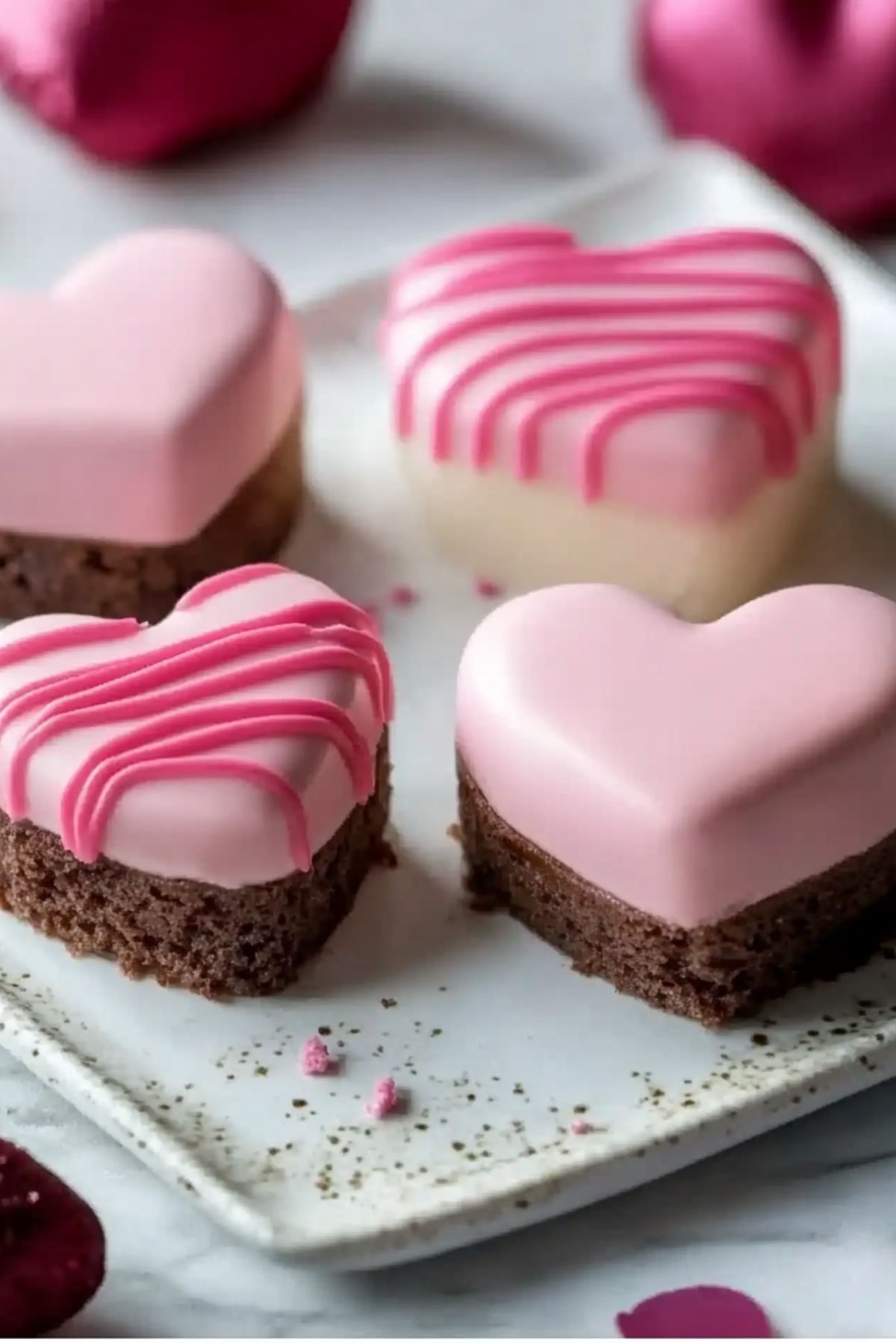 Adorable Valentine’s Heart Petit Fours – Bite-Sized Love