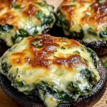 Spinach and Cheese Stuffed Portobello Mushrooms – A Savory, Flavorful Delight