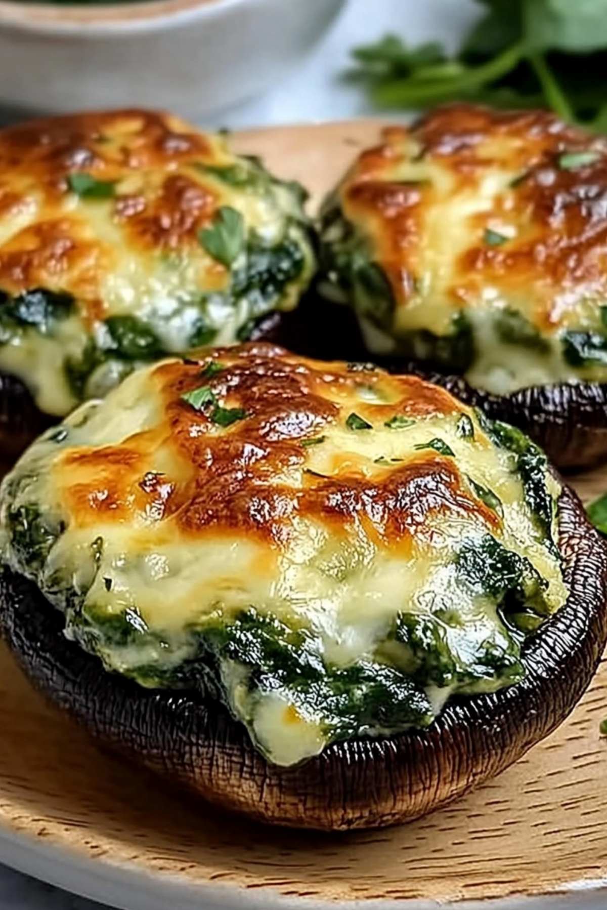 Spinach and Cheese Stuffed Portobello Mushrooms – A Savory, Flavorful Delight