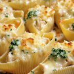 Chicken Alfredo Stuffed Shells – The Creamy, Cheesy Comfort Dish You Need