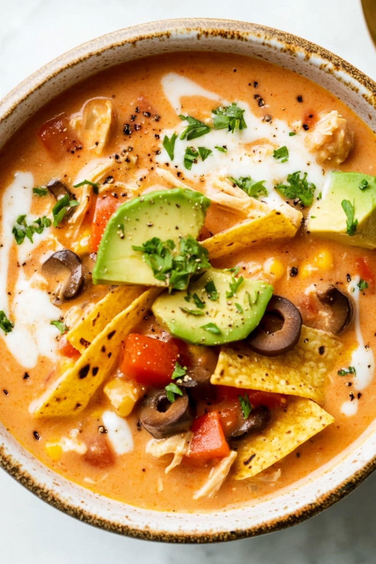 Creamy Chicken Tortilla Soup