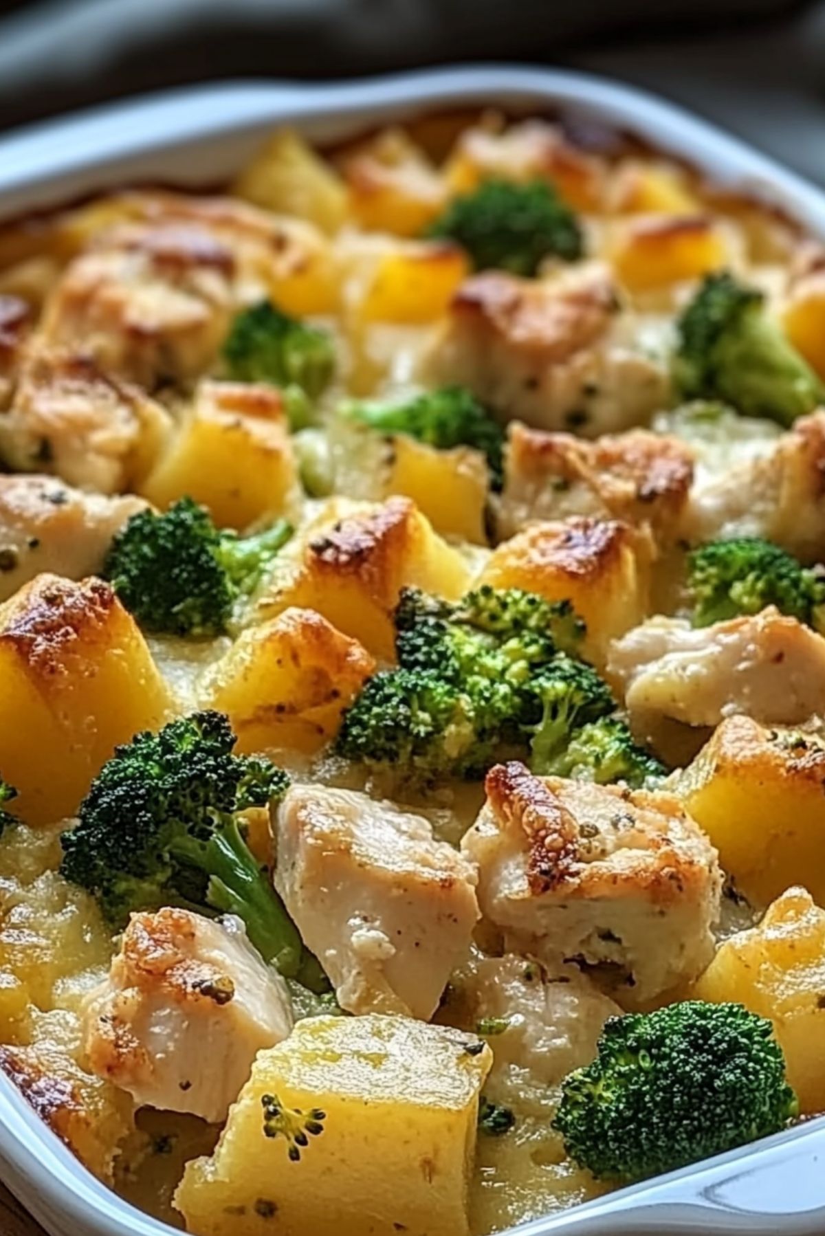 Baked Potato Chicken and Broccoli Casserole – Creamy, Cheesy, and So Satisfying