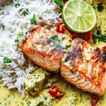 Salmon in Coconut Lime Indian Curry