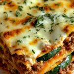 Zucchini Lasagna with Ground Turkey – A Lighter Take on a Classic!