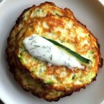 Zucchini Fritters with Garlic-Dill Yogurt Sauce – Crispy, Flavorful, and Irresistible