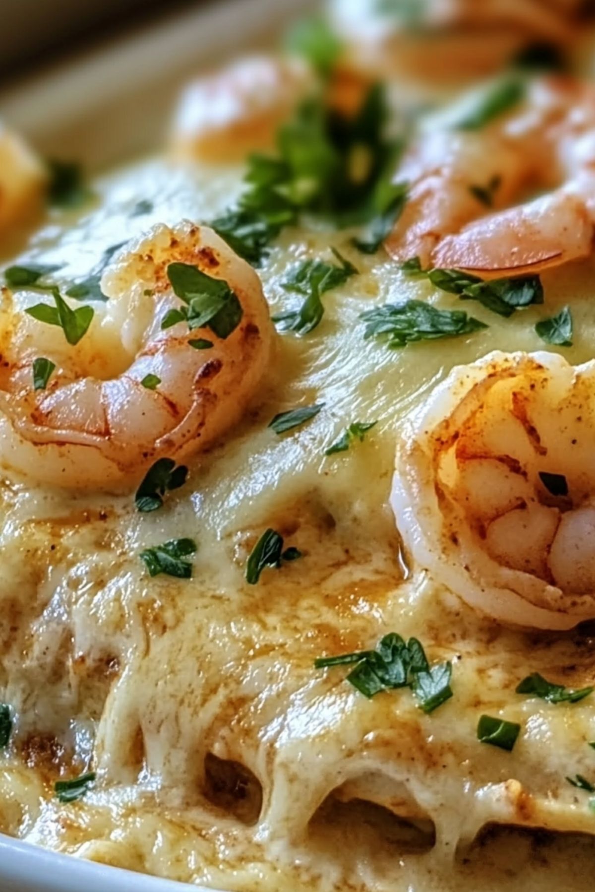 Delicious Creamy Shrimp Enchiladas