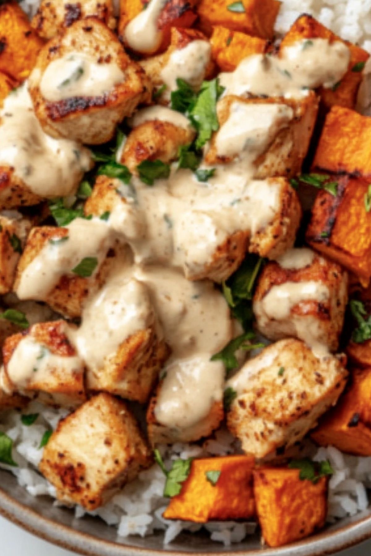 Chicken and Sweet Potato Rice Bowl – A Hearty and Nourishing Meal!