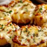 Ultimate Grilled Cheesy Garlic Potatoes