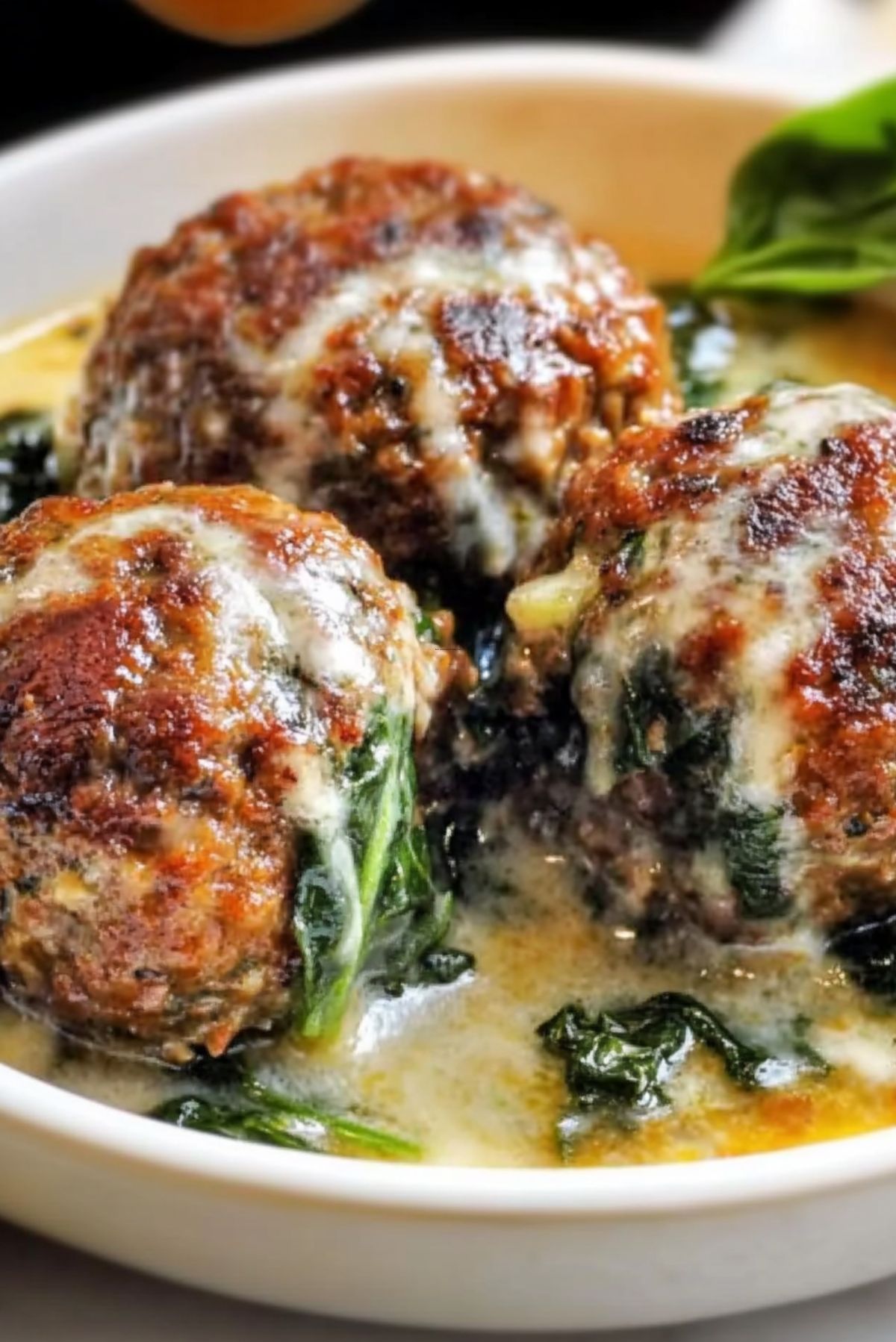 Spinach & Meatballs