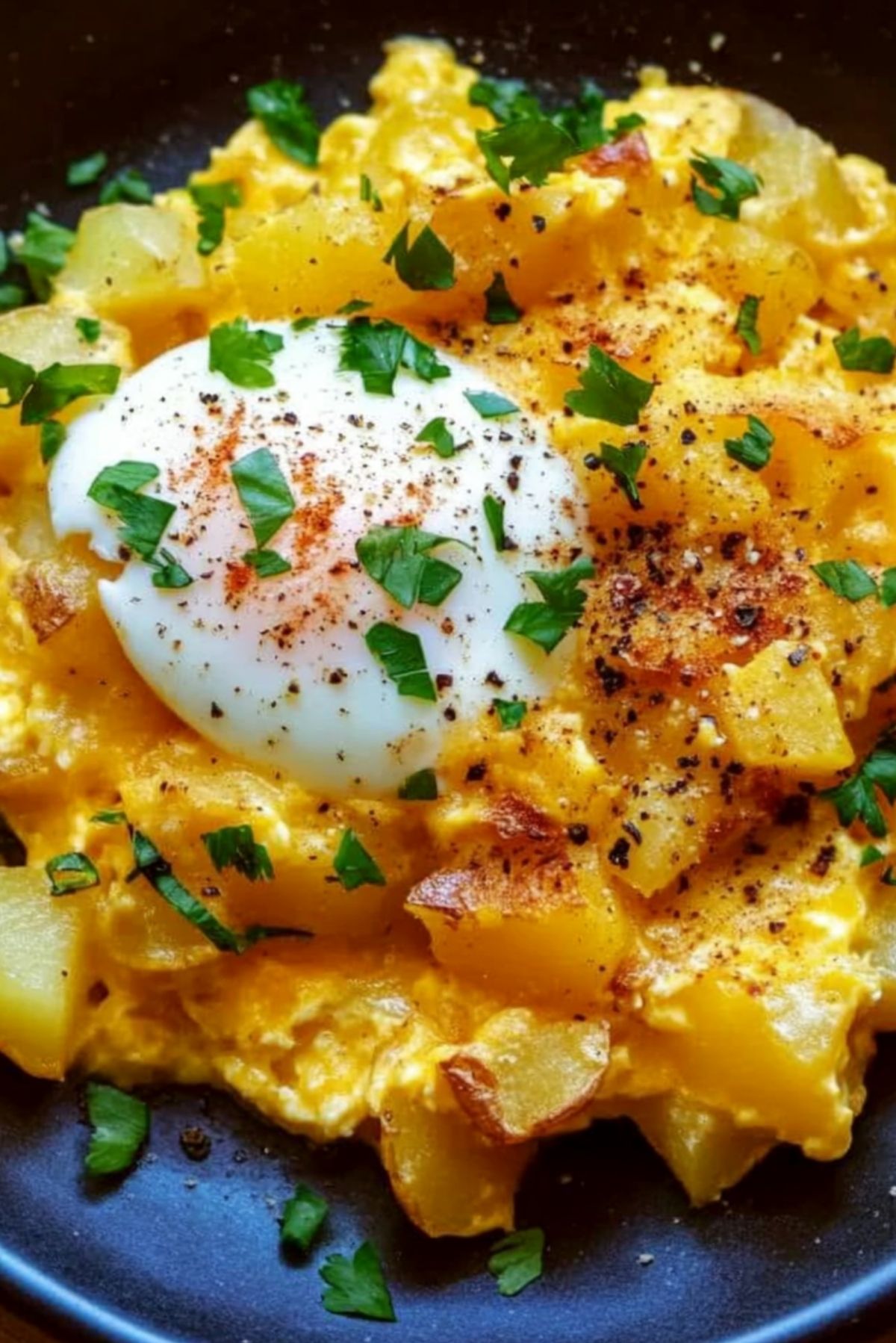 Cheesy Potato Egg Scramble: A Quick & Delicious Breakfast