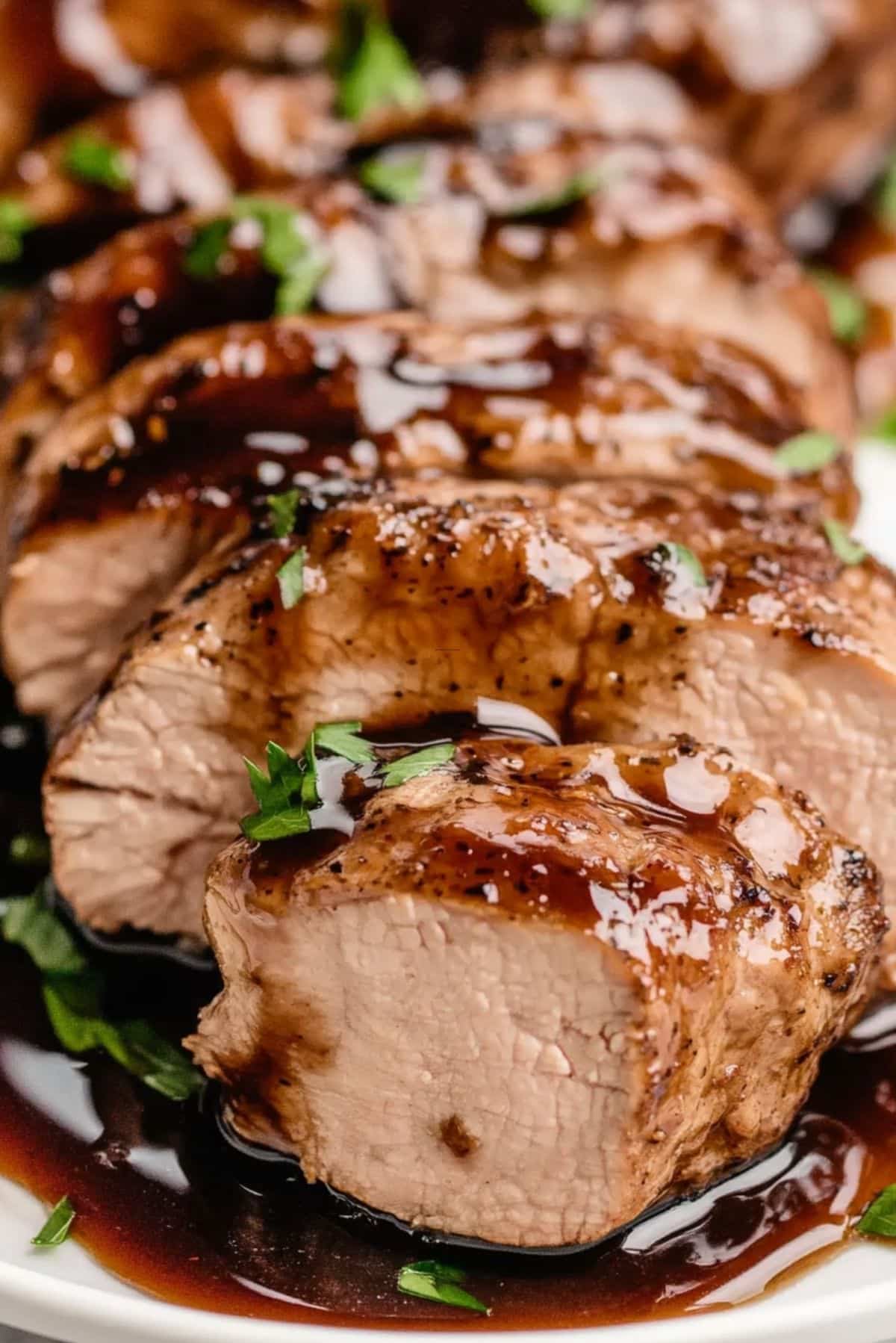 The Juiciest Instant Pot Pork Tenderloin with Honey Balsamic Sauce