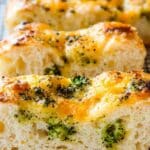The Broccoli Cheddar Focaccia That Had Me Standing Over the Pan Picking Off Cheesy Edges