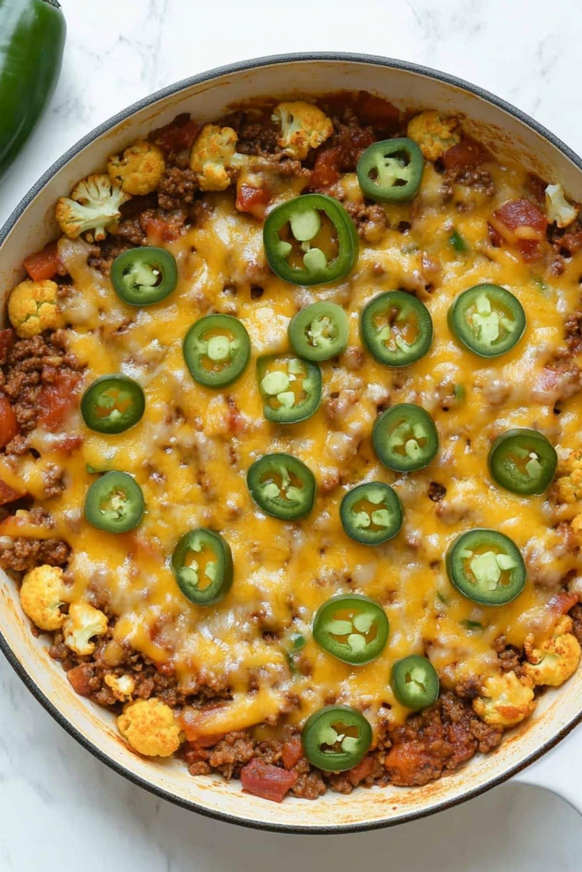 Tex-Mex Beef Cauliflower Skillet – A Flavor-Packed One-Pan Wonder