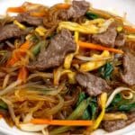Beef Japchae (Korean Glass Noodles)