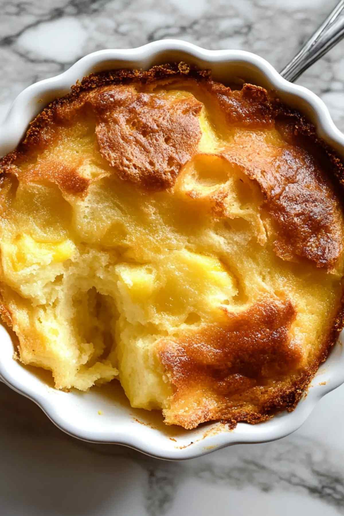 Scalloped Pineapple Souffle