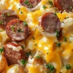 Cheesy Ranch Potatoes and Smoked Sausage