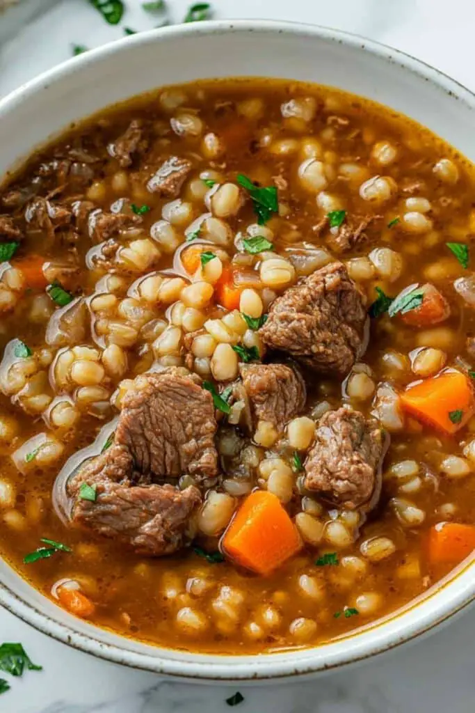 Beef Barley Soup 4 Beef Barley Soup