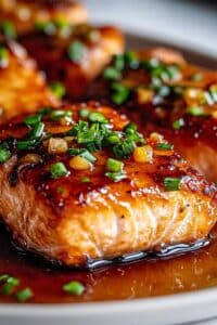 Easy Crispy Honey Garlic Glazed Salmon Recipe