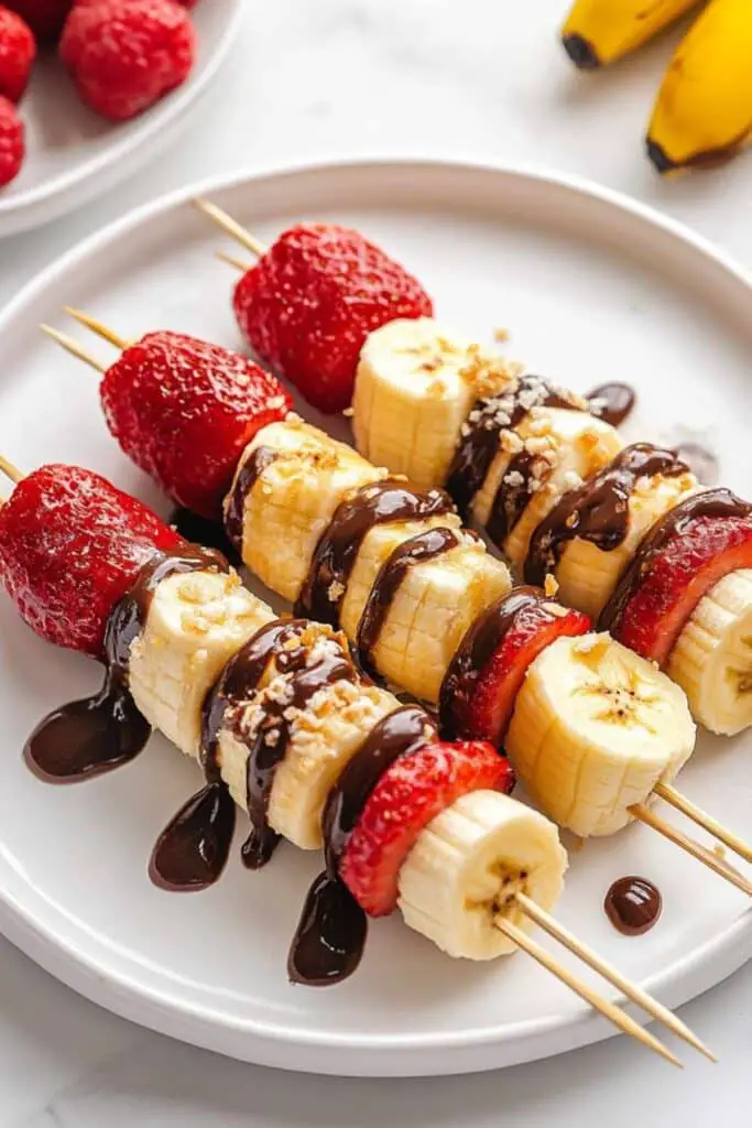 Banana Split Dessert Kabobs 4 Banana Split Dessert Kabobs