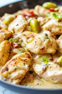 Creamy Pepperoncini Chicken Skillet