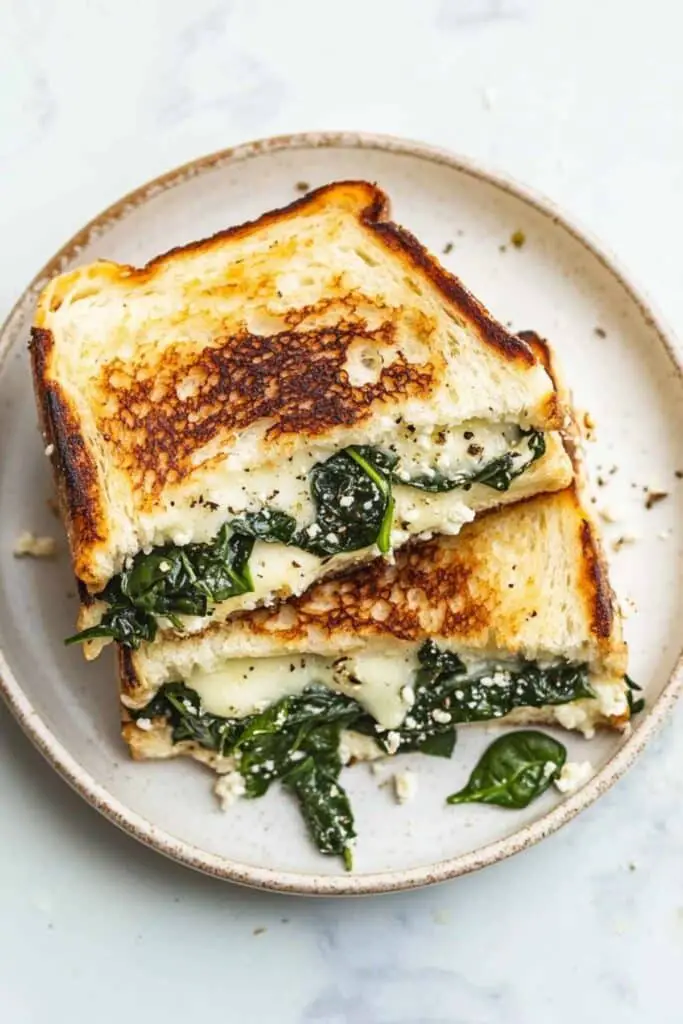 Spinach and Feta Grilled Cheese 4 Spinach and Feta Grilled Cheese