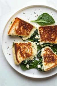 Spinach and Feta Grilled Cheese