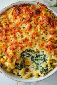 Spinach and Cheese Pasta Bake