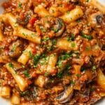 Mushroom Bolognese