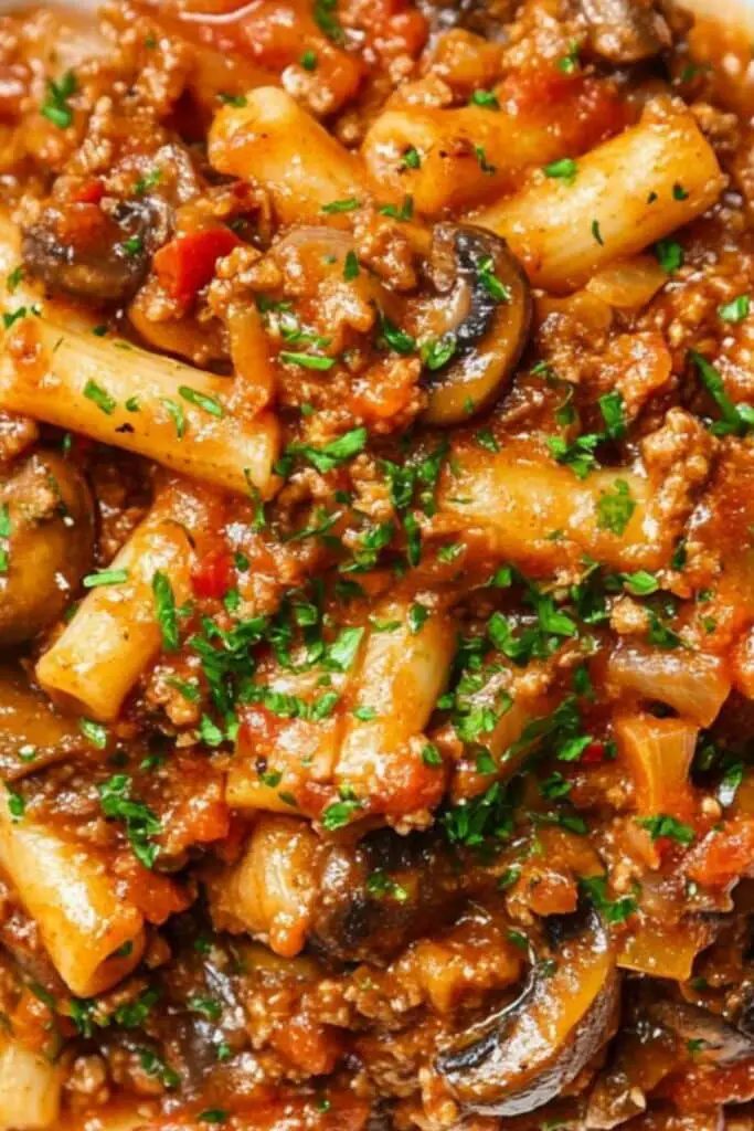 Mushroom Bolognese