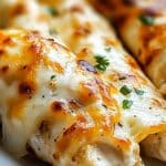 Great Cheesy Garlic Chicken Wraps