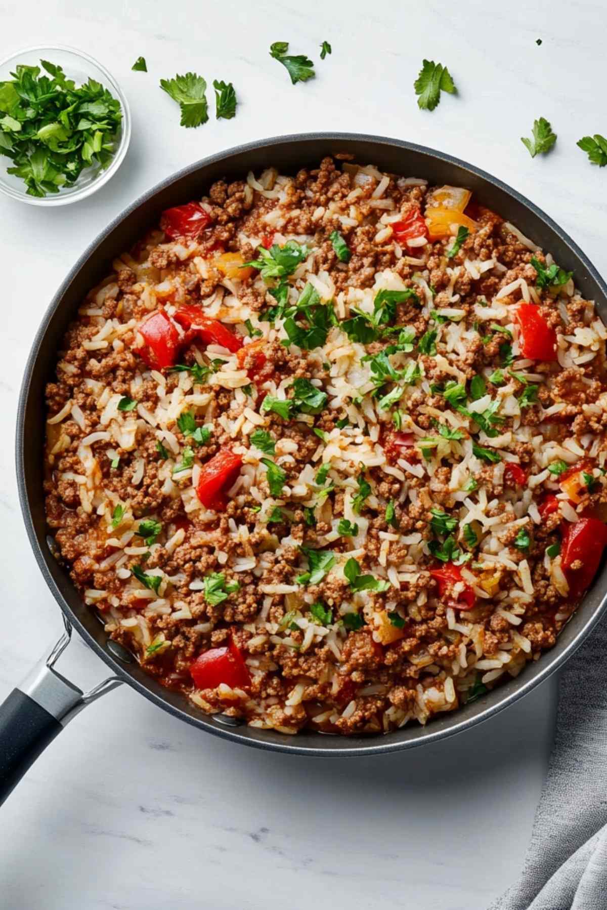 Ground Beef and Rice Skillet
