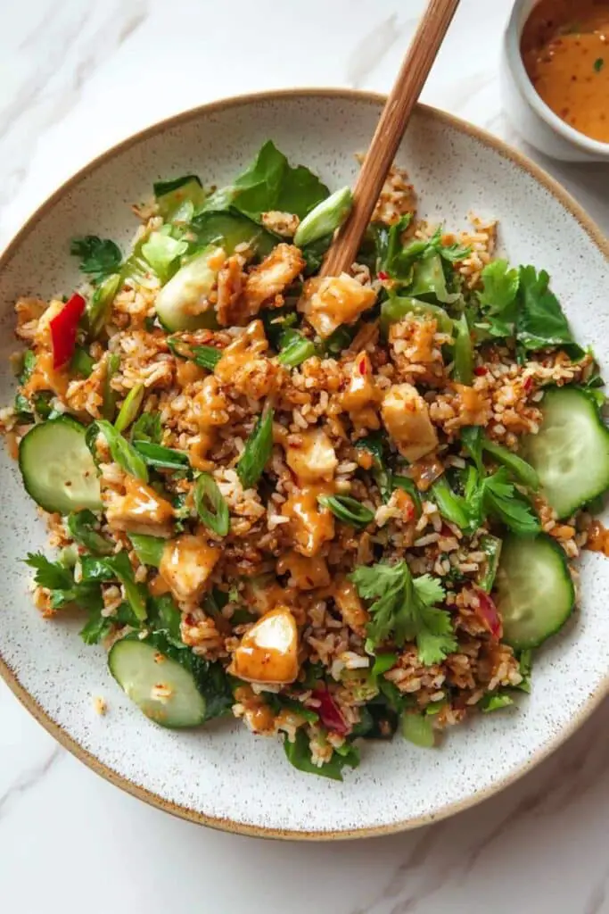 Satay Crispy Rice Salad 4 Satay Crispy Rice Salad