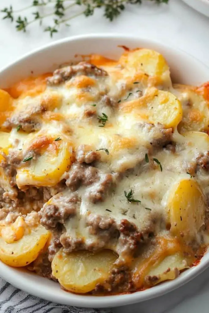 Hamburger Potato Casserole 4 Hamburger Potato Casserole
