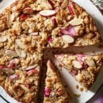 Almond Rhubarb Coffee Cake