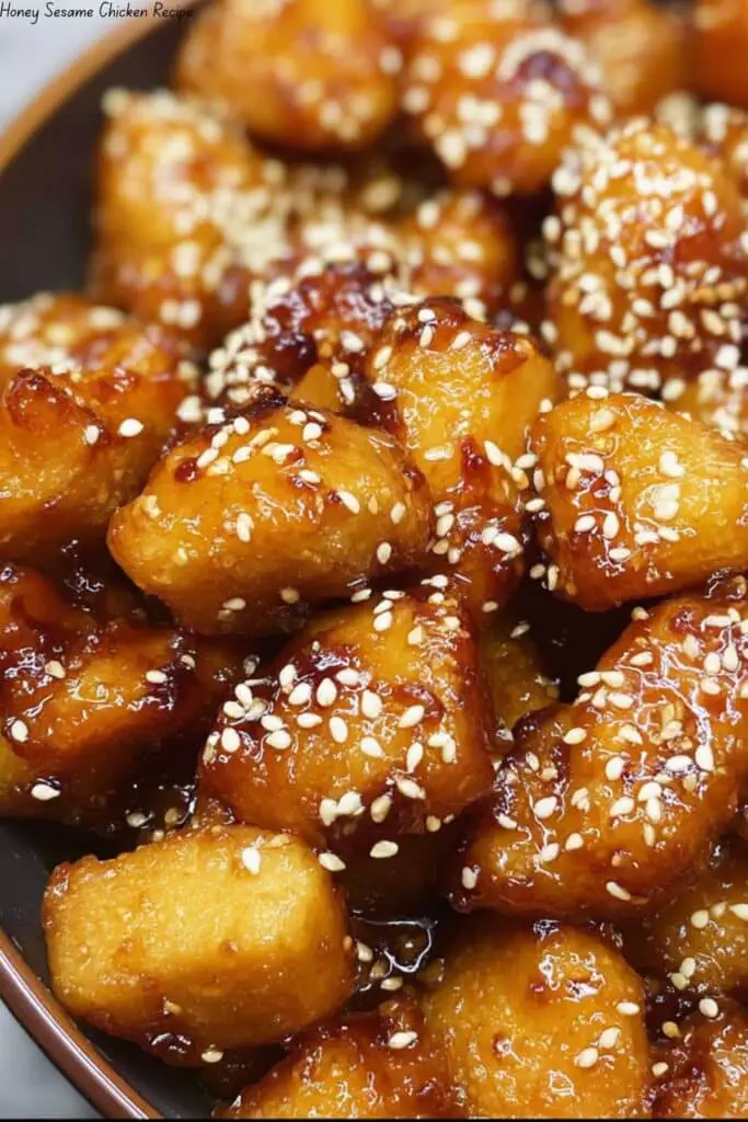 Honey Sesame Chicken 4 Honey Sesame Chicken