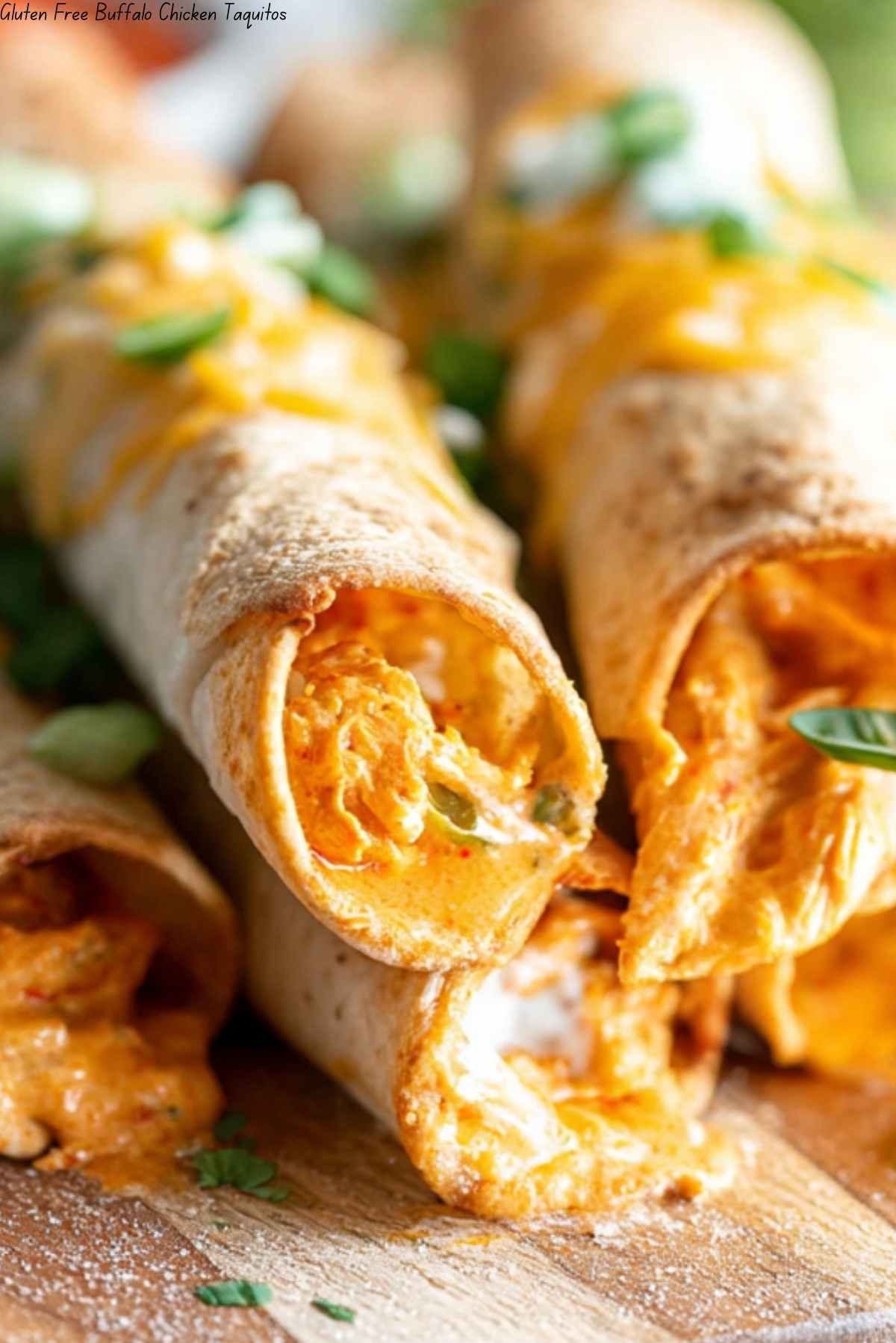 Gluten Free Buffalo Chicken Taquitos