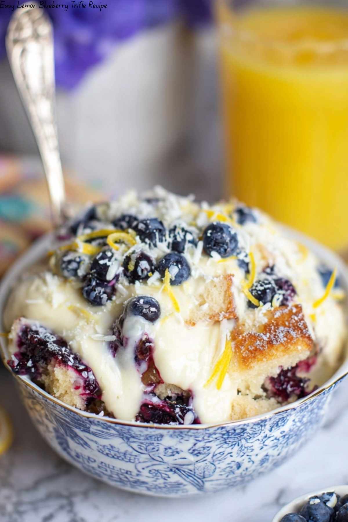 Easy Lemon Blueberry Trifle Recipe
