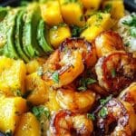 Shrimp Avocado Mango Bowls