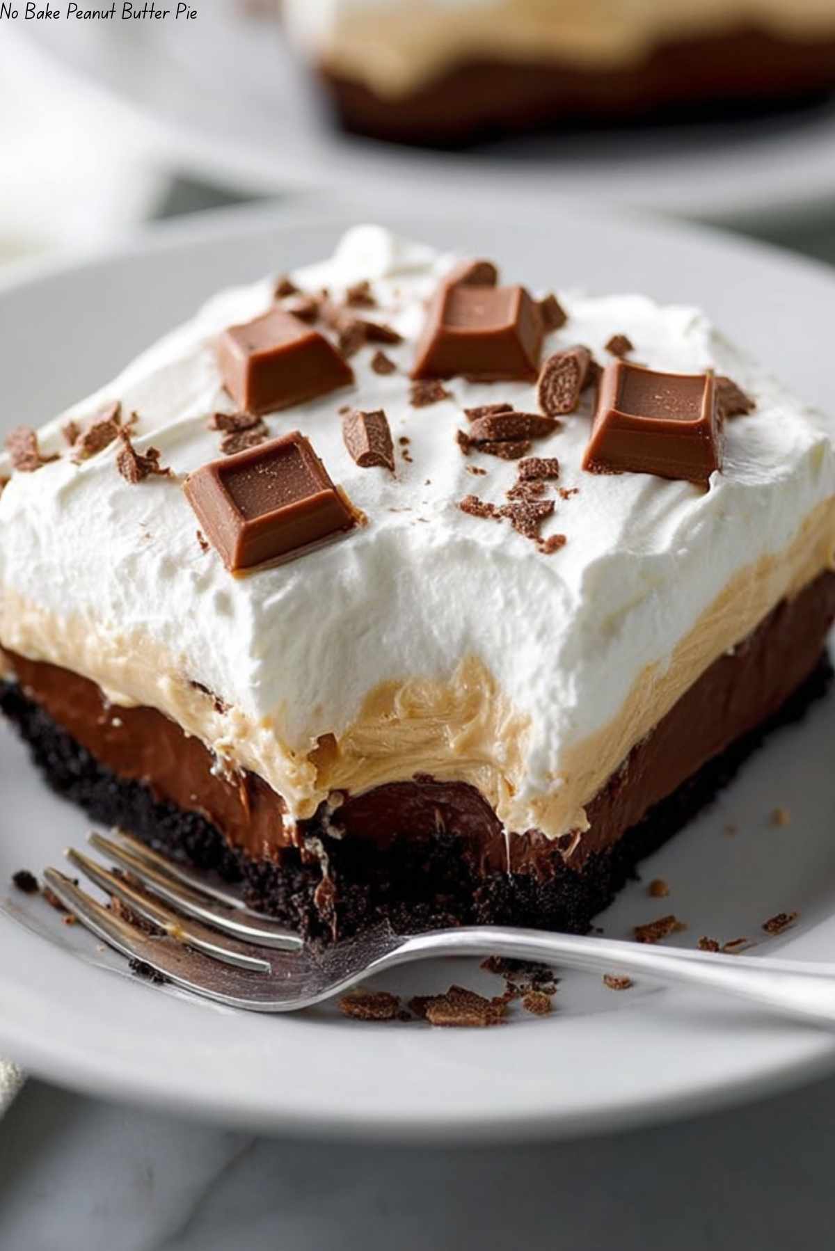 No Bake Peanut Butter Pie