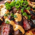 Korean BBQ Steak Rice Bowls with Spicy Cream Sauce