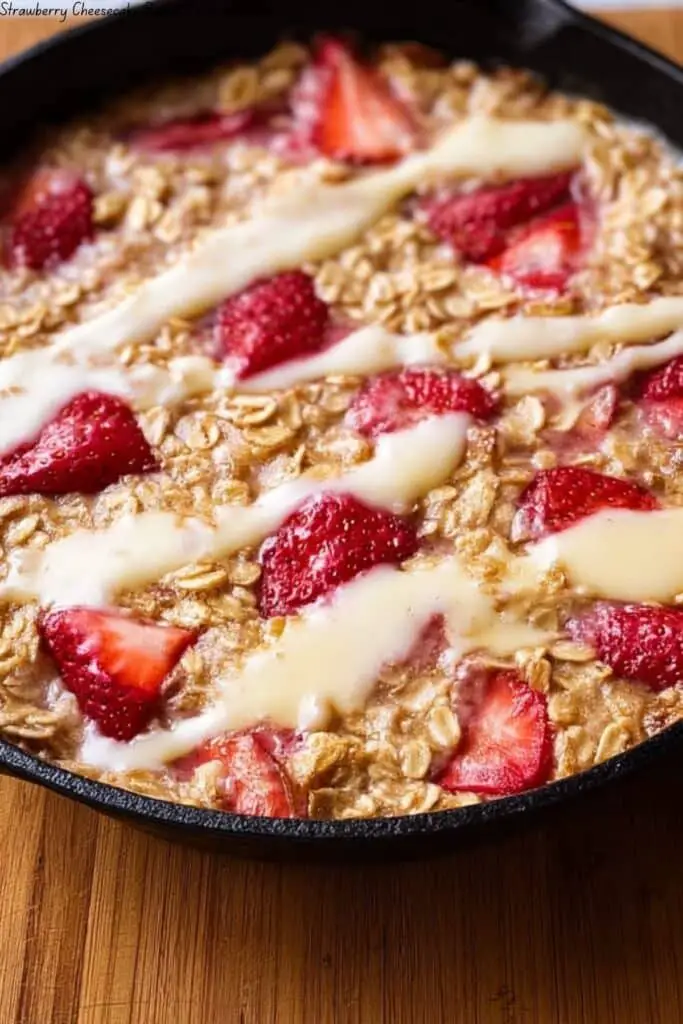 Strawberry Cheesecake Baked Oatmeal Recipe 4 Strawberry Cheesecake Baked Oatmeal Recipe