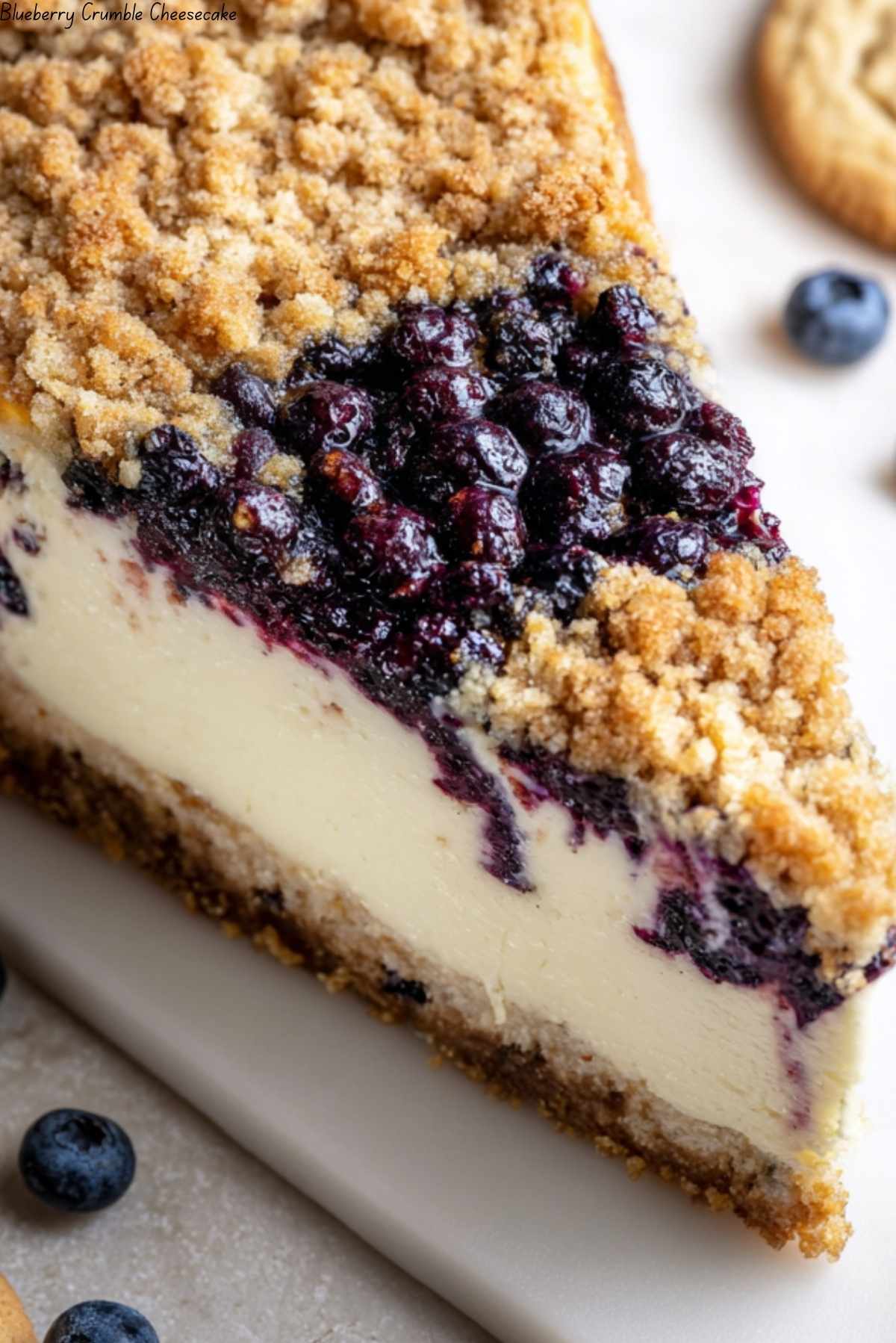 Blueberry Crumble Cheesecake