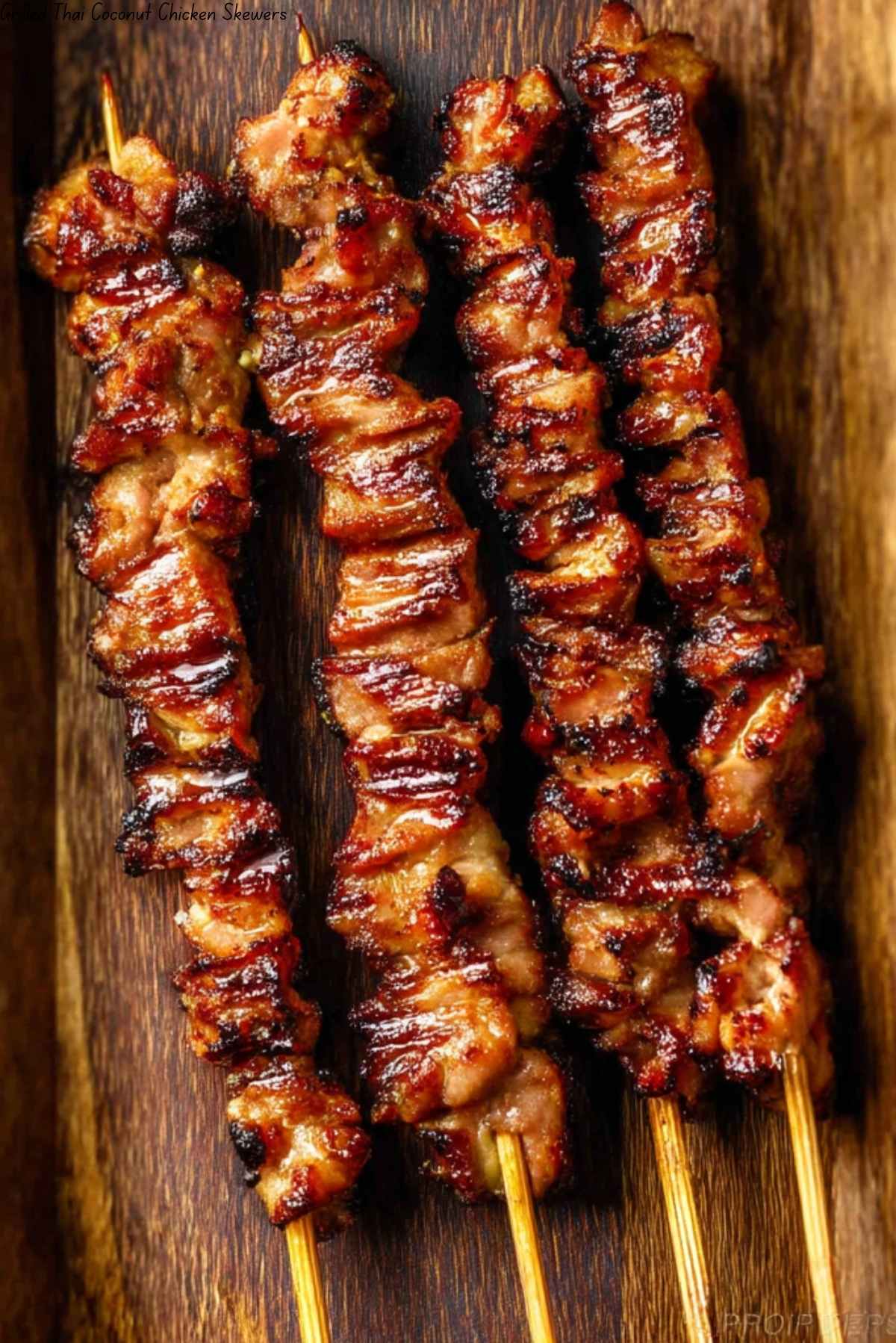Grilled Thai Coconut Chicken Skewers