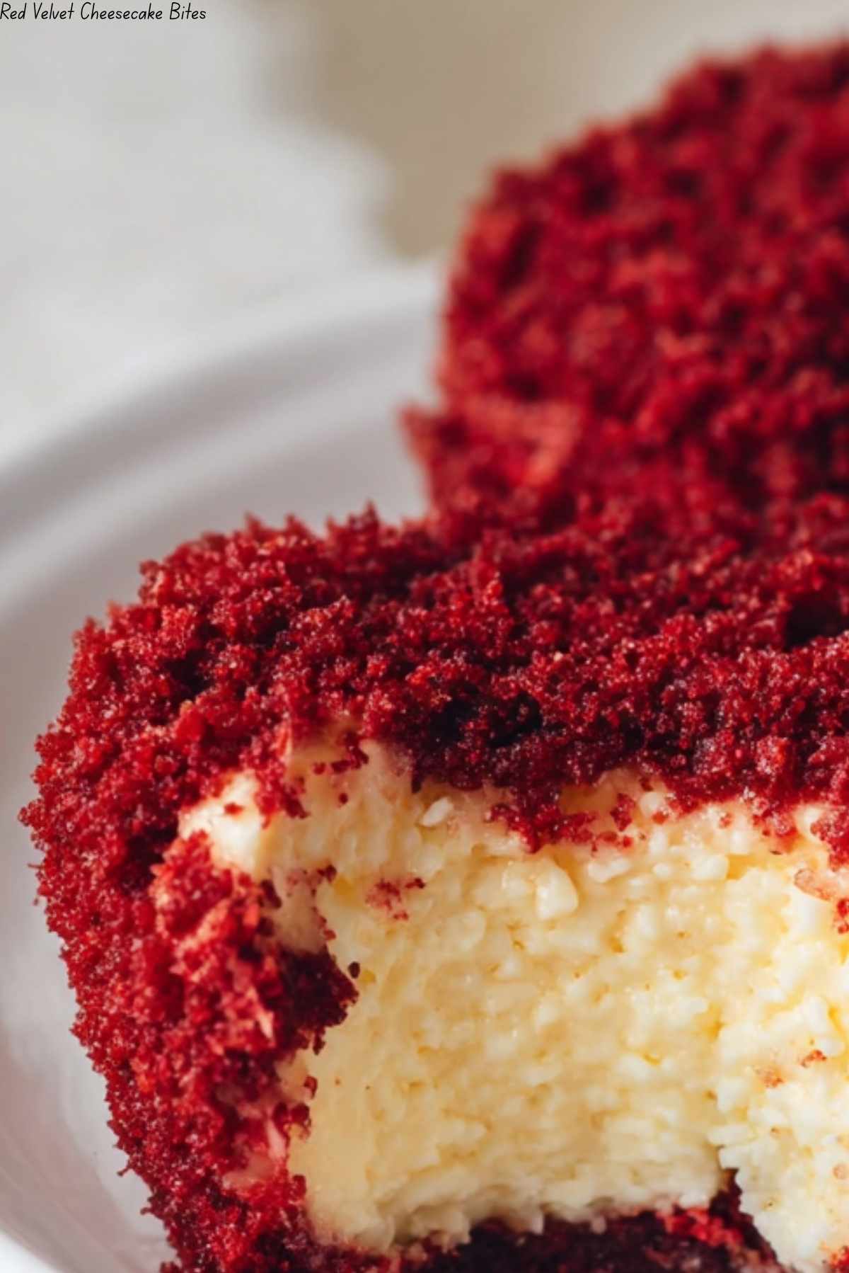 Red Velvet Cheesecake Bites