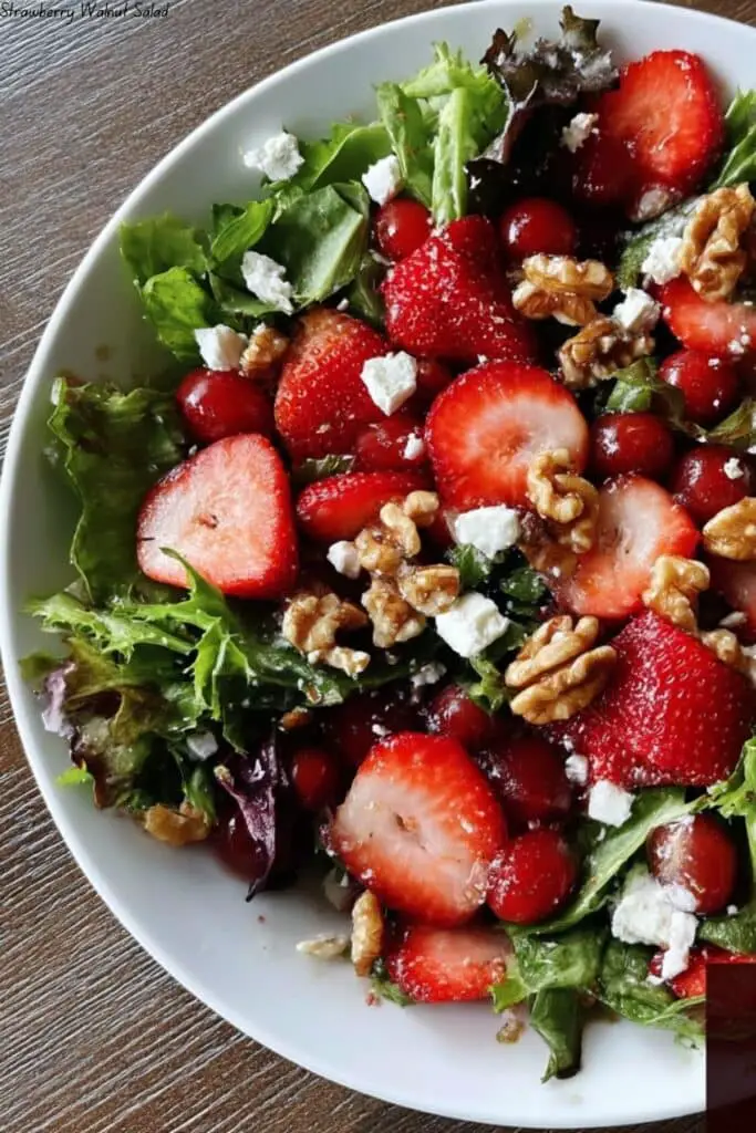 Strawberry Walnut Salad 4 Strawberry Walnut Salad