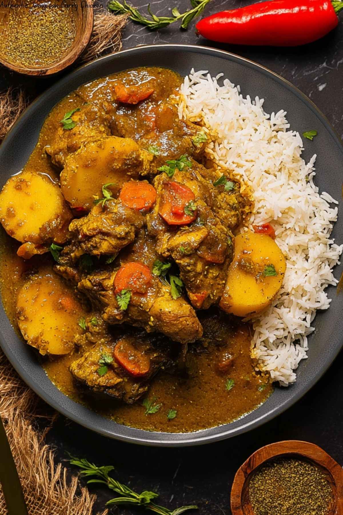 Authentic Jamaican Curry Chicken