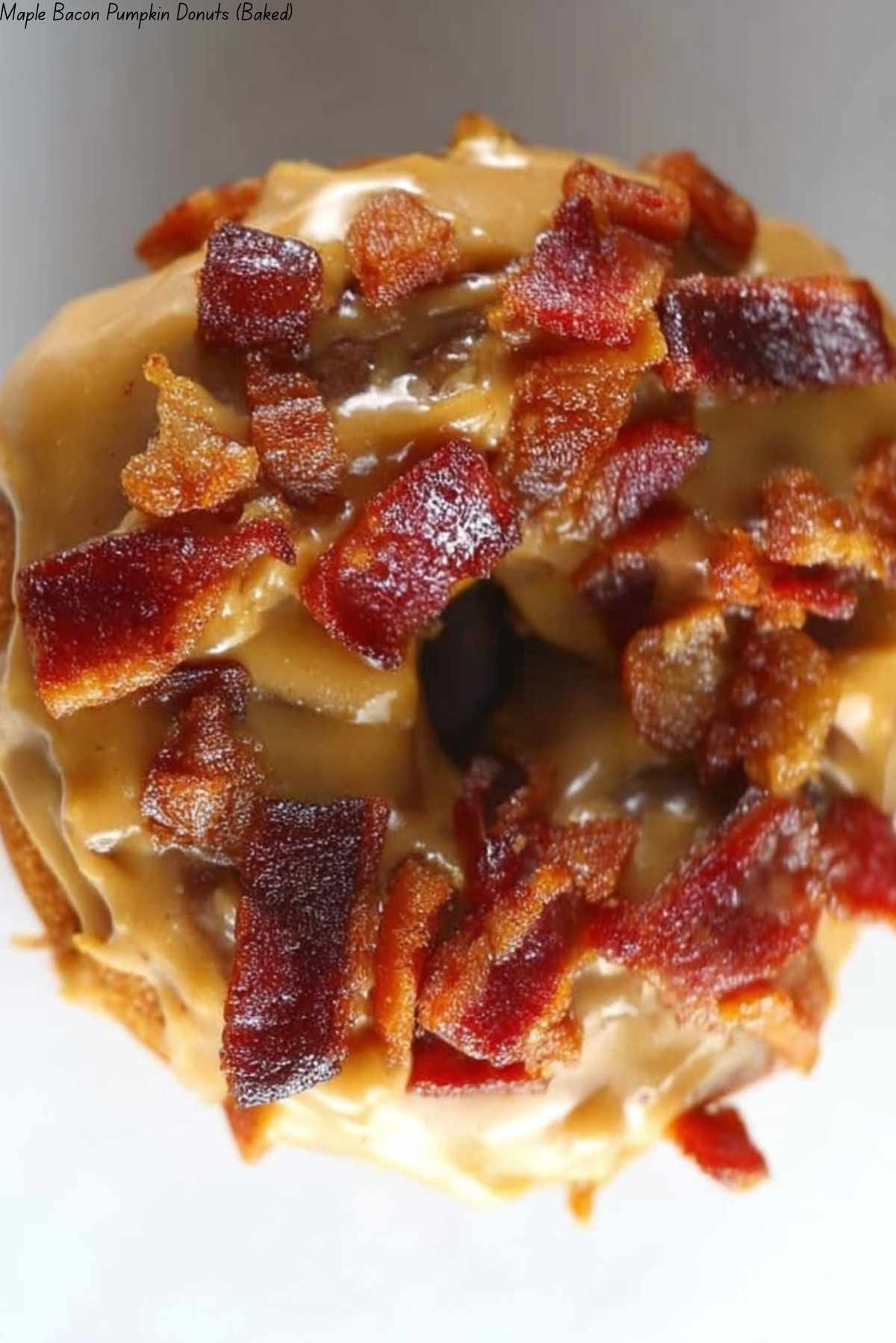Maple Bacon Pumpkin Donuts (Baked)